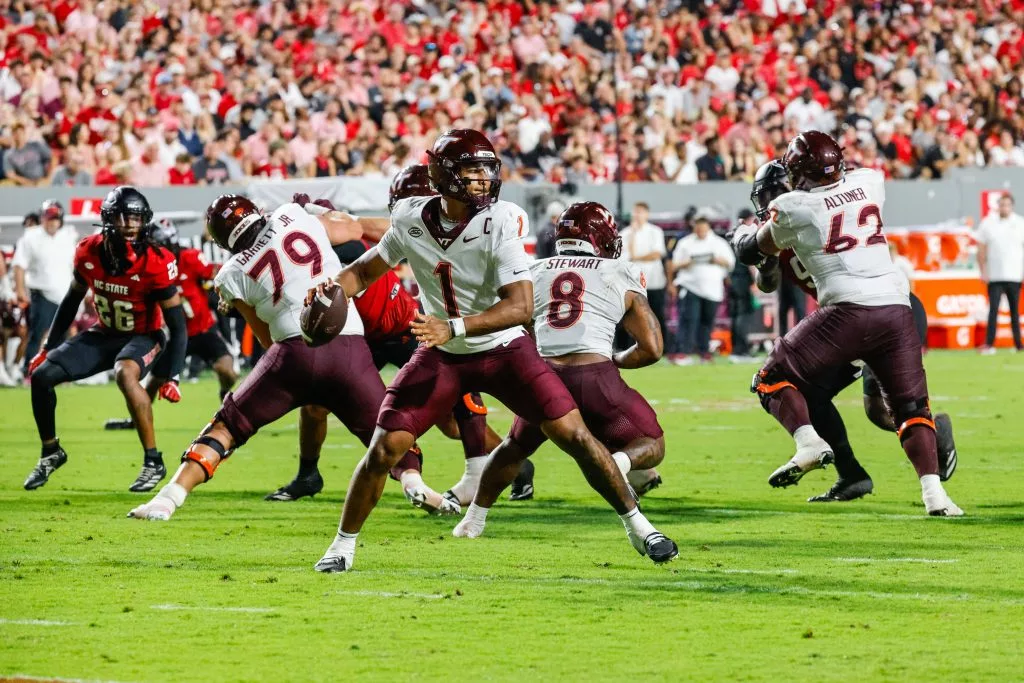Kyron Drones looks to lead the Hokies over the Demon Deacons